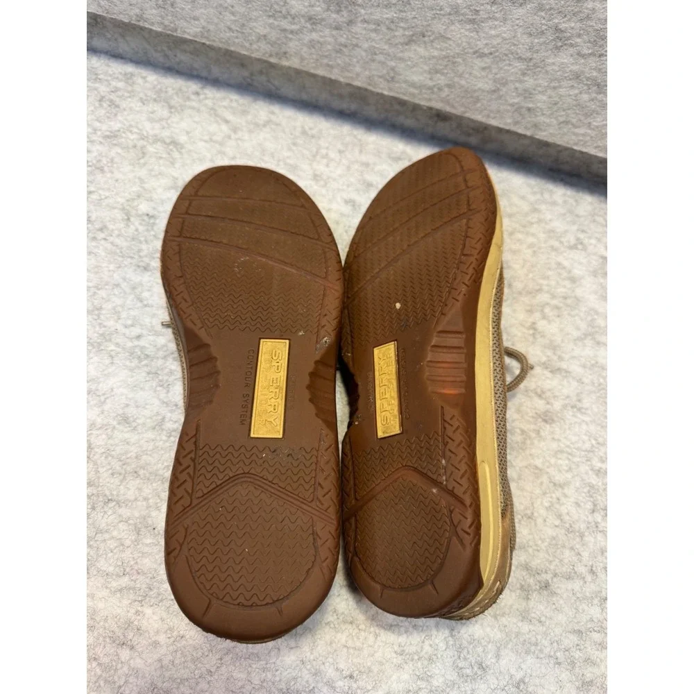 Sperry Top-Sider Mens 11.5 Brown‎ Leather Boat Shoes Casual Loafer 0799023